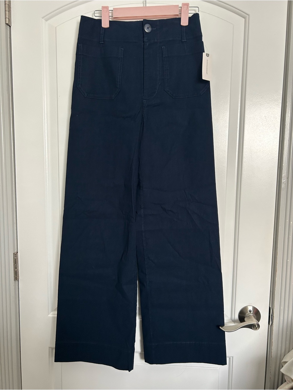Anthropologie Maeve The Colette Ponte Crop Wide-Leg Pants Size 26 Tall NWT Boho - Picture 2 of 12